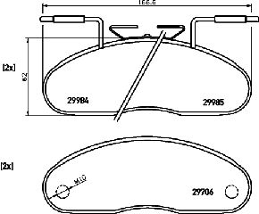 ΤΑΚΑΚΙΑ ΕΜΠΡΟΣ NISSAN CABSTAR TRADE  MDB1729               MDB1729 069026560 069052941 41060G490A 5000295329 5000815574 7701203700 5001842048