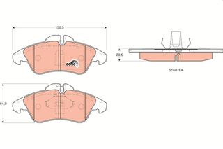 ΤΑΚΑΚΙΑ ΕΜΠ MERCEDES SPRINTER VITO VW LT  2D0698151             GDB1220 A9004200300 0024203920 0024209920 0044205520 0084204220 A0024203920 A0024209920 A0044205520 A0084204220 2D0698151 2D0698151C 2DO