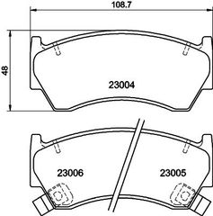 ΤΑΚΑΚΙΑ ΕΜΠΡΟΣ NISSAN ALMERA N15 SUNNY  MDB1760               MDB1760 410600M890 410600M891 410600M893 410600M8S0NW 410600M990 410600M991 410601N025 410601N060 410601N090 410601N790 410601N890 410602N