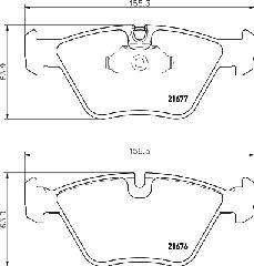 ΤΑΚΑΚΙΑ ΕΜΠΡΟΣ BMW 5 (E39)  MDB1817               MDB1817 1163387 1163953 1164330 1164331 1164627 2157587 2157588 34111163387 34111163953 34111164330 34111164331 34111164627 34112157587 34112157588 34