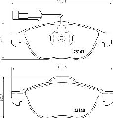 ΤΑΚΑΚΙΑ ΕΜΠΡΟΣ ALFA ROMEO 156 LYBRA  MDB1934               MDB1934 71770957 77362251 77362327 6001073151 71713144 71772531 9947936 9948335 9948337 71748390