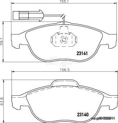 ΤΑΚΑΚΙΑ ΕΜΠΡΟΣ ALFA ROMEO 156 LYBRA  MDB1934               MDB1934 71770957 77362251 77362327 6001073151 71713144 71772531 9947936 9948335 9948337 71748390