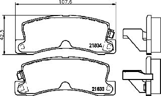 ΤΑΚΑΚΙΑ ΠΙΣΩ TOYOTA CARINA LEXUS ES RX  MDB1994               MDB1994 0446612110 0446620010 0446620020 0446620040 0446620060 0446620070 0446620080 0446620100 0446620110 0446632010 0446632050 044663301