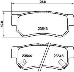 ΤΑΚΑΚΙΑ ΠΙΣΩ HYUNDAI GETZ MATRIX KIA SPO  MDB2036               MDB2036 4841321B10 5830217A00 583021CA00 583021CA10 583021FA50 5830226A00 5830226A10 5830226A20 5830226A30 583022EA30 583022HA00 5830238