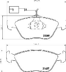 ΤΑΚΑΚΙΑ ΕΜΠΡΟΣ FIAT- LANCIA - ALFA ROMEΟ  MDB2068               MDB2068 6001073148 7087050 71752295 71752995 71772208 77362193 77362202 77362222 77362231 77362331 77362683 9947955 9948095 9948334 9948