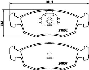 ΤΑΚΑΚΙΑ ΕΜΠΡΟΣ FIAT PUNTO DOBLO STRADA  MDB2076               MDB2076 71738151 71738152 71752592 71770961 77362177 77362178 77362180 9948131 9949125 71738151 77362178 71738151 77362178