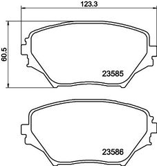 ΤΑΚΑΚΙΑ ΕΜΠΡΟΣ TOYOTA RAV 4 II  MDB2155               MDB2155 0446542070 0446542071 0446542080 0446542110 0446542130 04465YZZCN 04465YZZCS