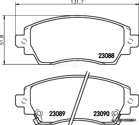 ΤΑΚΑΚΙΑ ΕΜΠΡΟΣ TOYOTA COROLLA 97-02  MDB2173               MDB2173 0446502030 0446502140 04465YZZBE