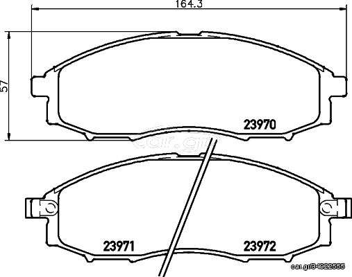 ΤΑΚΑΚΙΑ ΕΜΠΡΟΣ NISSAN NAVARA NP300 D22 D  MDB2180               MDB2180 4106072025 410607Z025 410607Z026 41060VK190 D1060VK100 D1060VK10B D1060VK190