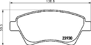 ΤΑΚΑΚΙΑ ΕΜΠΡΟΣ RENAULT MEGANE SCENIC KAN  MDB2327               MDB2327 410601241R 410608713R 7701206044 7701207184 7701207672 7701208122 7701209444 7701209697 8660006328 8671016184 8671016193