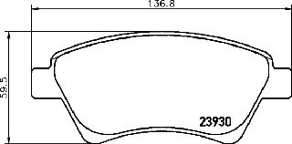 ΤΑΚΑΚΙΑ ΕΜΠΡΟΣ RENAULT MEGANE SCENIC KAN  MDB2327               MDB2327 410601241R 410608713R 7701206044 7701207184 7701207672 7701208122 7701209444 7701209697 8660004603 8660006328 8671016184 8671016