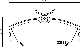 ΤΑΚΑΚΙΑ ΕΜΠΡΟΣ RENAULT CLIO LAGUNA MEGAN  MDB2561               MDB2561 410604441R 410607125R 7701206379 7701206380 7701209380 8660004593 8671005930