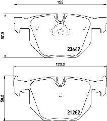 ΤΑΚΑΚΙΑ ΠΙΣΩ BMW 7 (E65, E66, E67) 02-09  MDB2569               MDB2569 34216753850 34216758870 34216761285 6753850 6758870 6761285