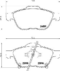 ΤΑΚΑΚΙΑ ΕΜΠΡΟΣ TOYOTA AVENSIS T22 VERSO  MDB2622               MDB2622 0446505050 0446505070 0446505080 0446505090