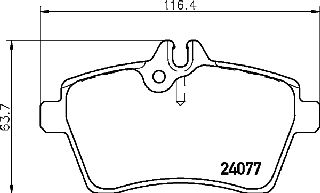 ΤΑΚΑΚΙΑ ΕΜΠΡΟΣ MERCEDES CLASS W169,W245  MDB2685               MDB2685 1694200220 1694200320 1694200720 1694200920 1694201020 1694201320 1694201820 1694202020 1694202120 A1694200220 A1694200320 A16942