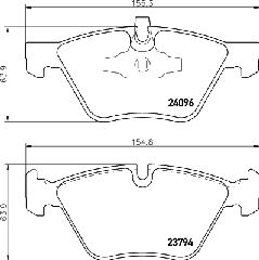 ΤΑΚΑΚΙΑ ΕΜΠ BMW 1-3-5 E90-E61 E81,E87  MDB2699               MDB2699 2288856 2288857 34112288856 34112288857 34116771972 34116777772 34116797859 6771972 6777772 6797859