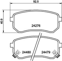 ΤΑΚΑΚΙΑ ΠΙΣΩ KIA PICANTO 1.0,1.1  MDB2799               MDB2799 583020XA00 5830207A00 5830207A10 583020XA00