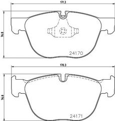 ΤΑΚΑΚΙΑ ΜΙΝTEX  BMW ΕΜΠΡΟΣ  MDB2827               MDB2827 2413038 2413052 2413068 34112413038 34112413052 34112413068 34114074370 34116778403 34116779293 34116852253 34116857096 34116877653 4074370 67