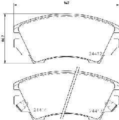 ΤΑΚΑΚΙΑ ΕΜΠΡΟΣ OPEL INSIGNIA 1.6,2.0 16V  MDB2869               MDB2869 13237751 22786292 9006945 95516195 13237751 1605186 1605232 1605265 1605317 1605434 22959104 95514526 95516195 95520061 95530018