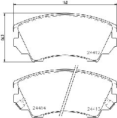 ΤΑΚΑΚΙΑ ΕΜΠΡΟΣ OPEL INSIGNIA 1.6,2.0 16V  MDB2869               MDB2869 13237751 22786292 9006945 95516195 13237751 1605186 1605232 1605265 1605317 1605434 1680880480 22959104 95514526 95516195 955200