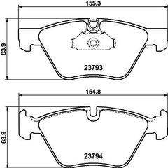 ΤΑΚΑΚΙΑ ΕΜΠΡΟΣ BMW X1 E84 5 (E60)  (E61) 3-5 E90 - E61 SERIES MDB3067               MDB3067 2339267 2339268 34112339267 34112339268 34116763617 34116763618 34116797858 6763617 6763618 6797858