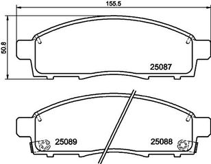 ΤΑΚΑΚΙΑ ΕΜΠΡΟΣ NISSAN EVALIA 1.5  NV200 EVALIA 1.5 dCI MDB3096               MDB3096 D1060JX00B D1060JX00C AY040NS141 AY040NS158 D10603LT0B D1060JX00C D1060JX50B MQ704260