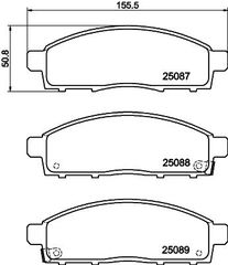 ΤΑΚΑΚΙΑ ΕΜΠΡΟΣ NISSAN EVALIA 1.5  NV200 EVALIA 1.5 dCI MDB3096               MDB3096 D1060JX00B D1060JX00C AY040NS141 AY040NS158 D10603LT0B D1060JX00C D1060JX50B MQ704260
