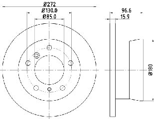 ΔΙΣΚΟΠΛΑΚΑ ΠΙΣΩ SPRINTER   LT  MDC1075               MDC1075 9024230112 9024230312 9024230412 902423041204 9024230512 9024230612 A9024230112 A9024230312 A9024230412 A902423041204 A9024230512 A90242306