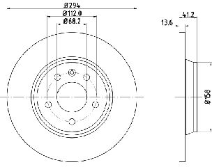 ΔΙΣΚΟΠΛΑΚΑ ΠΙΣΩ T4 SHARAN FORD GALAXY  7D0615601C            MDC1436 7D0615601A 7D0615601C 7D0615601A 7D0615601C 1110251 1140278 YM212A315AB 7D0615601A 7D0615601C 7D0615601A 7D0615601C