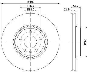 ΔΙΣΚΟΠΛΑΚΑ ΕΜΠ AUDI A4 A5 8K VW GROUP  8K0615301             MDC2200C 8WD615301 L8KD615301 L8WD615301 8K0098301F 8K0615301 8W0615301G 8W0615301T 8K0615301 8K0615301T 8W0615301G 8W0615301T L8K0615301 8