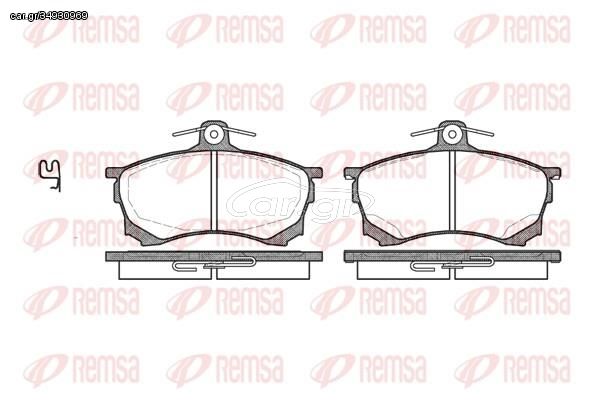 Σετ τακάκια, Εμπρος MITSUBISHI REMSA  2308001               058200 DBP511116 MR249240 MR290240 MR389519 MR407944 MZ690333 X3511004