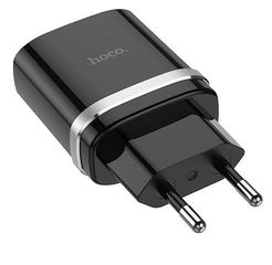 Φορτιστής quick charger Hoco USB Μαύρο (C12Q Smart)