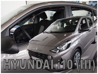 HYUNDAI i10 5D 2019+ ΣΕΤ ΑΝΕΜΟΘΡΑΥΣΤΕΣ ΑΥΤΟΚΙΝΗΤΟΥ ΑΠΟ ΕΥΚΑΜΠΤΟ ΦΙΜΕ ΠΛΑΣΤΙΚΟ HEKO - 4 ΤΕΜ.