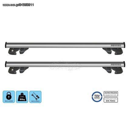 ΜΠΑΡΕΣ ΟΡΟΦΗΣ ΑΛΟΥΜΙΝΙΟΥ JACKSON XL 135 cm MENABO (STANDARD/RAISED RAILS) - 2 ΤΕΜ.