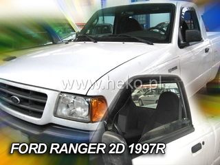 FORD RANGER PICK UP 2D  1987-1997 ΖΕΥΓΑΡΙ ΑΝΕΜΟΘΡΑΥΣΤΕΣ ΑΠΟ ΕΥΚΑΜΠΤΟ ΦΙΜΕ ΠΛΑΣΤΙΚΟ HEKO - 2 ΤΕΜ.