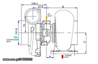 RB474 Turbo Τουρμπινα Masterpower 200-450hp Ρουλεμάν-thumb-1