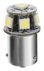R5W 24/28V BA15s HYPER-LED18 ΛΕΥΚΟ