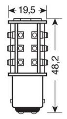 P21/5W 24/28V BAY15D HYPER-LED39-thumb-1