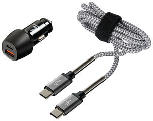 ΦΟΡΤΙΣΤΗΣ ΑΝΑΠΤΗΡΑ ΜΕ 2 USB ΚΑΙ ΚΑΛΩΔΙΟ ΦΟΡΤΙΣΗΣΚΑΙΣΥΓΧΡΟΝΙΣΜΟΥ 100cm TYPE-C KIT PRO 18W 12/24V