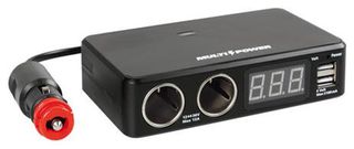 ΑΝΤΑΠΤΟΡΑΣ ΑΝΑΠΤΗΡΑ 12/24/36V ΔΙΠΛΟΣ ΜΕ 2 USB+ΒΟΛΤΟΜΕΤΡΟ MULTI POWER ΜΕ ΚΑΛΩΔΙΟ 80cm