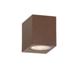 Φωτιστικό σποτ με ντουί GU10 MAX.35W 230VAC επίτοιχο μονής κατεύθυνσης απόχρωση σκουριάς IP65