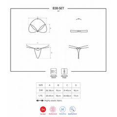 Obsessive Charming Bra Set Red-thumb-2