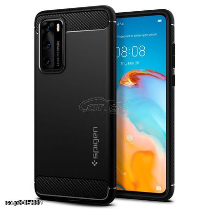 Θήκη Spigen Rugged Armor για Huawei P40 - Μαύρο