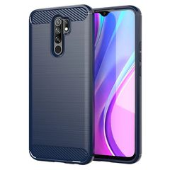 Θήκη Carbon Flexible TPU για Xiaomi Redmi 9 - Μπλε