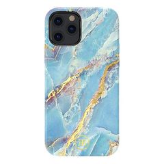 Θήκη Kingxbar Marble για iPhone 12/12 Pro - Μπλε