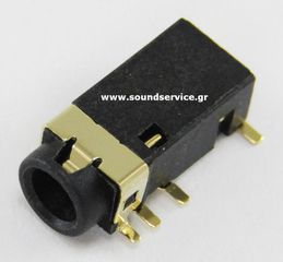 ΒΥΣΜΑ ΚΑΡΦΙ ΘΗΛΥΚΟ A/V STEREO 3.5mm 5-PIN ΠΛΑΚΕΤΑΣ SMD