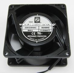 ΑΝΕΜΙΣΤΗΡΑΣ 220V-AC 92x92x38mm 9W 0.04A 85m3/h ΡΟΥΛΕΜΑΝ ORION