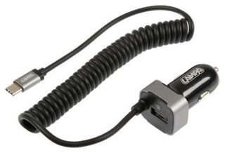 ΑΝΤΑΠΤΟΡΑΣ ΦΟΡΤΙΣΤΗΣ ΑΝΑΠΤΗΡΑ 12/24V 3000mA ΜΕ ΘΥΡΑ USB+ 1 USB TYPE-C ΜΕ ΚΑΛΩΔΙΟ 150cm FAST CHARGE