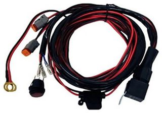 ΚΑΛΩΔΙΩΣΗ-ΠΛΕΞΟΥΔΑ 12V ΓΙΑ ΠΡΟΒΟΛΕΙΣ LED ΜΕ ΔΙΑΚΟΠΤΗ/ΕΝΣΩΜΑΤΟΜΕΝΟ ΡΕΛΕ 40A ΚΑΙ ΚΑΛΩΔΙΟ 300cm M-TECH