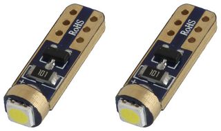 T5 ΛΑΜΠΑΚΙ STANDARD LED 12V - 0,5W - 5600K - 1 LED (ΛΕΥΚΟ/ΨΥΧΡΟ) AMiO - 2 ΤΕΜ.